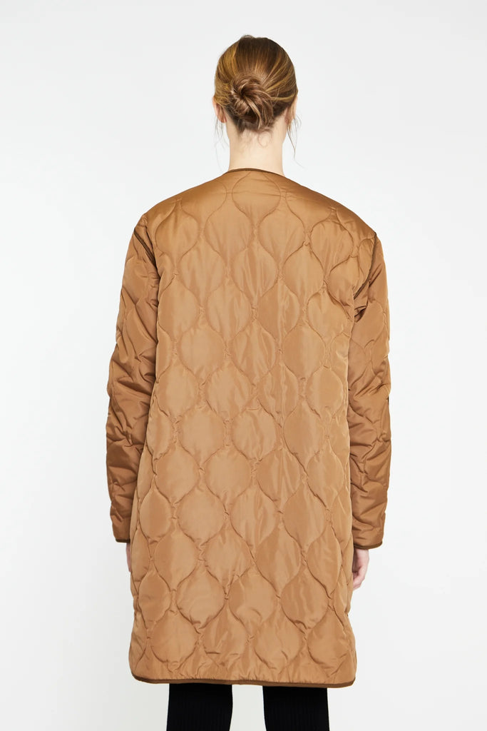 Brown quilted jacket
